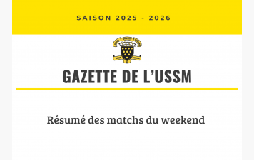 RESUME des MATCHS USSM (clique ici)